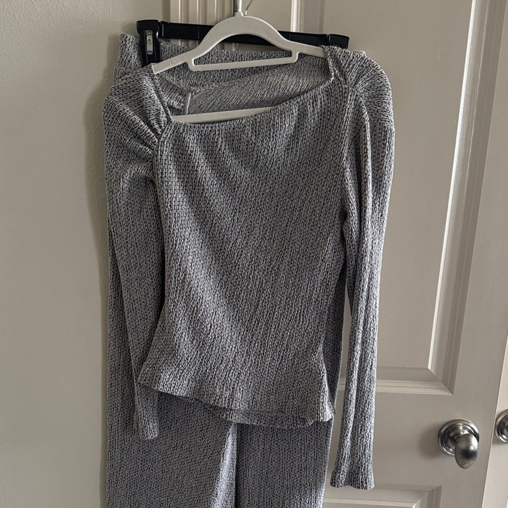 Zara Cream Textured Knit Set